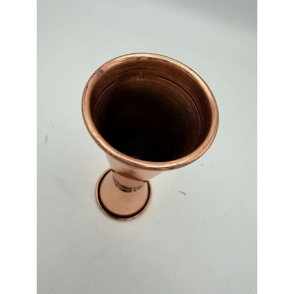 Copper Plated Cocktail Jiggers by Cocktail Kingdom.
